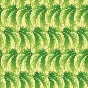 Seamless background, palm leaves Stock Illustration