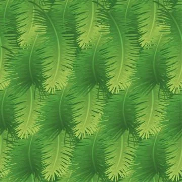 Seamless background, palm leaves Stock Illustration