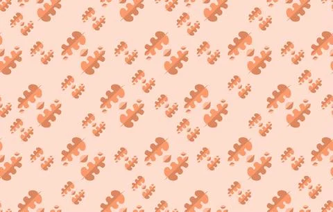 Seamless background with pattern of autumn leaves, vector illustration. Stock-Illustration