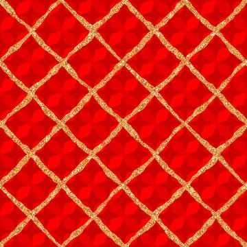 Seamless background pattern. Christmas cozy red plaid pattern. Vector image Stock Illustration