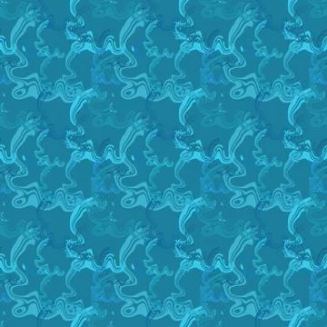 Seamless background pattern with colored diverse doodles. Stock Illustration