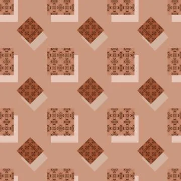 Seamless background pattern with colored varied squares. Stock Illustration