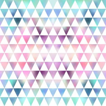 Seamless background with a pattern of colorful and white triangles 스톡 일러스트