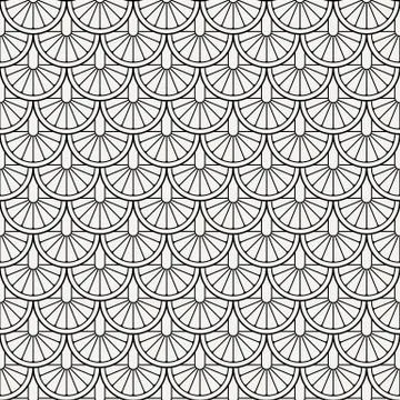 Seamless background pattern like a fish or cnake scales. Stockillustratie