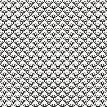 Seamless background pattern like a fish or cnake scales. イラスト素材