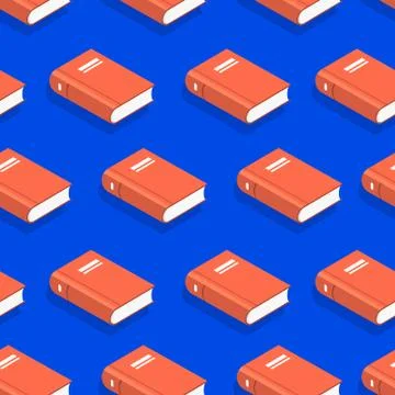Seamless  background pattern flat design concept books. Vector illustrate. Stock Illustration