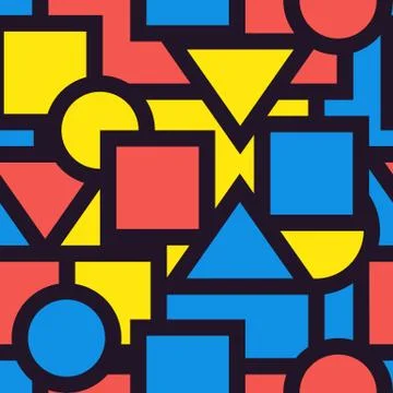 Seamless  background pattern geometric graphic. Vector illustrate. Stock Illustration