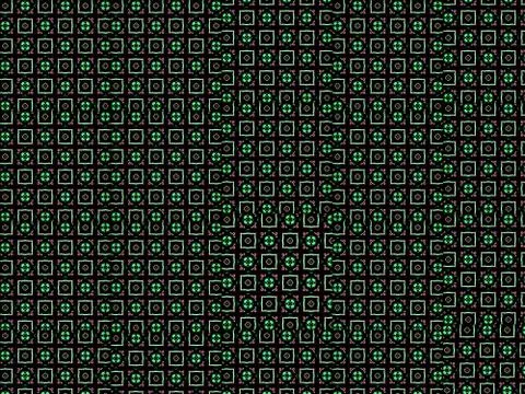 Seamless background pattern with green and red flower ,white square. Stock Illustration