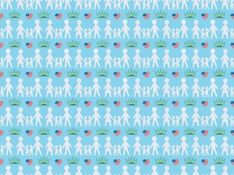 Seamless background pattern hearts made Stock Photos