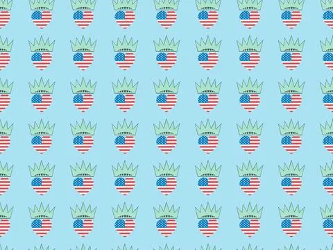 Seamless background pattern hearts made Stock Photos