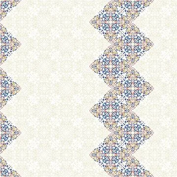 Seamless background pattern. Ikat geometric folklore ornament. Tribal ethnic Stock Illustration