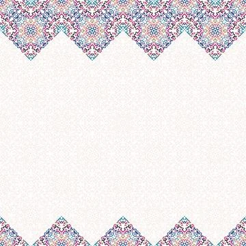 Seamless background pattern. Ikat geometric folklore ornament. Tribal ethnic Stock Illustration