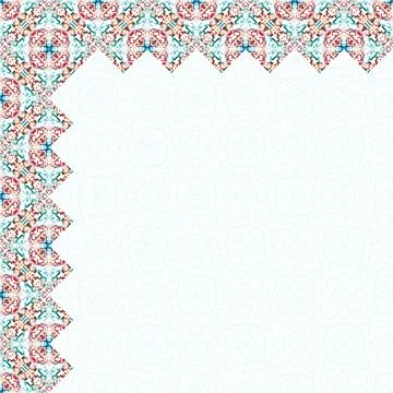 Seamless background pattern. Ikat geometric folklore ornament. Tribal ethnic Stock Illustration