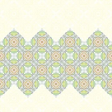 Seamless background pattern. Ikat geometric folklore ornament. Tribal ethnic Stock Illustration