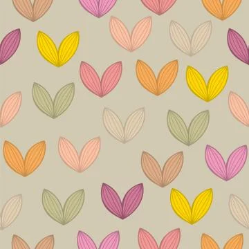 Seamless background pattern with leaf Stock Illustration