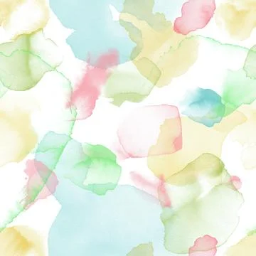 Seamless background pattern with light pink, blue, yellow and green brush and 스톡 일러스트