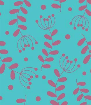 Seamless background pattern in nature style Stock Illustration