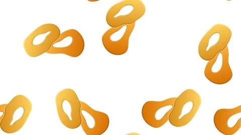Seamless background with a pattern of onion rings Illustrazione stock