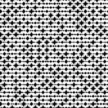 Seamless background pattern, with paints and strokes, black and white Stock Illustration