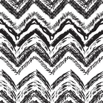 Seamless background of pattern with pencil brushes Stock Illustration