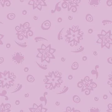 Seamless background pattern with purple flowers. Stock Illustration