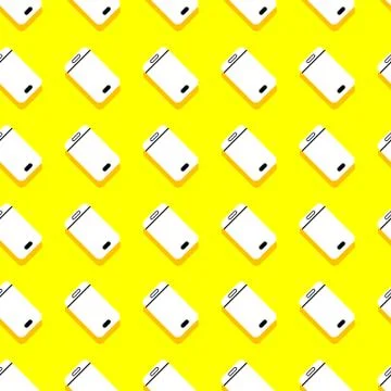 Seamless  background pattern smartphone. Mobile device. Vector illustrate. Stock Illustration