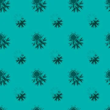 Seamless background pattern with a variety of colored floral motifs. Stock Illustration