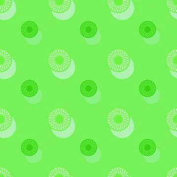 Seamless background pattern with a variety of colored floral motifs. Stock Illustration