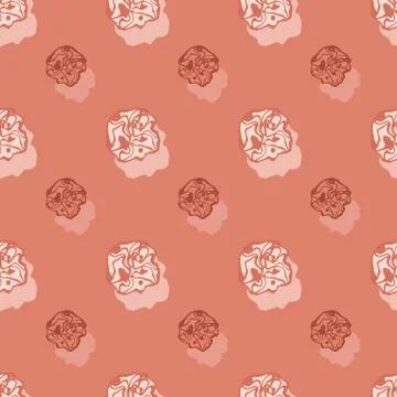 Seamless background pattern with a variety of colored floral motifs. Stock Illustration