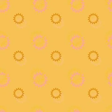 Seamless background pattern with various colored circles. Stock Illustration