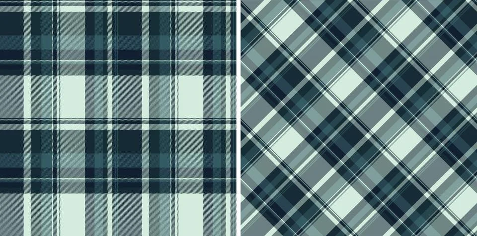 Seamless background pattern of vector tartan check with a fabric plaid text.. Illustrazione stock
