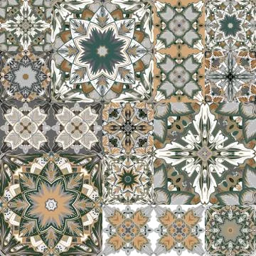 Seamless background pattern. Will tile endlessly. Patchwork pattern Illustrazione stock