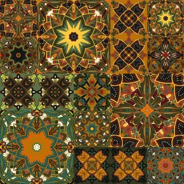 Seamless background pattern. Will tile endlessly. Patchwork pattern Stock Illustration