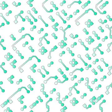 Seamless background in PCB style イラスト素材