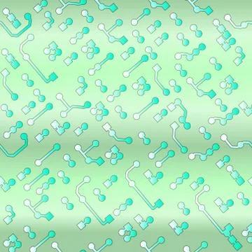 Seamless background in PCB style Illustrazione stock