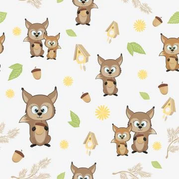 Seamless background with protein and nuts. Vector proteins for printing on fa Stock Illustration