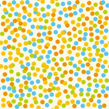 Seamless background with random dots. Pastel colors. Stock Illustration