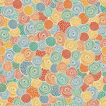 Seamless background in retro style Stock Illustration