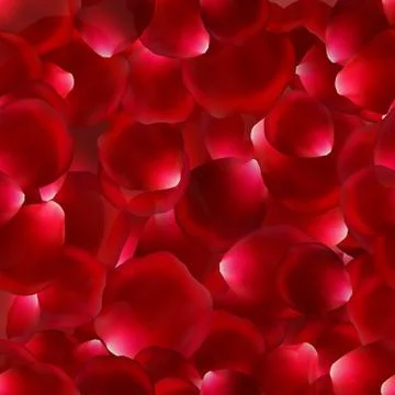 Seamless background with rose petals Illustrazione stock