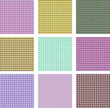 Seamless background set of plaid pattern, vector illustration Stock Illustration