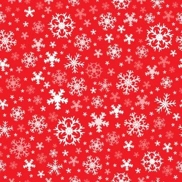 Seamless background snowflakes - illustration. Illustrazione stock