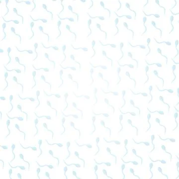 Seamless background for sperm Stock Illustration