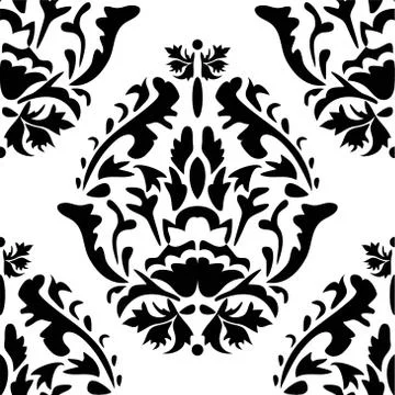 Seamless background in the style of Damascus Stock Illustration