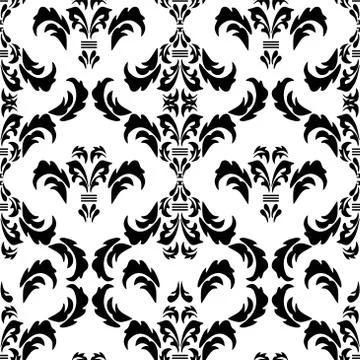 Seamless background in the style of Damascus Stock Illustration