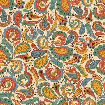 Seamless  background in the style of hand-drawing Stock Illustration
