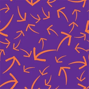 Seamless background with stylized chaotic arrows. イラスト素材