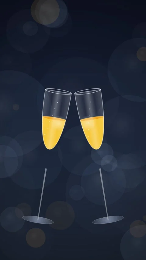 Seamless background of subtle bokeh light flares on deep navy blue gradient Vídeo Stock 344933780