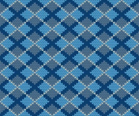 Seamless background - sweater - knitting pattern square Stock Illustration