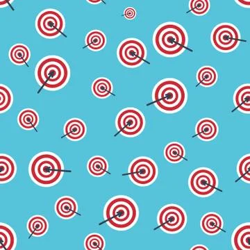 Seamless background with targets Stock Illustration