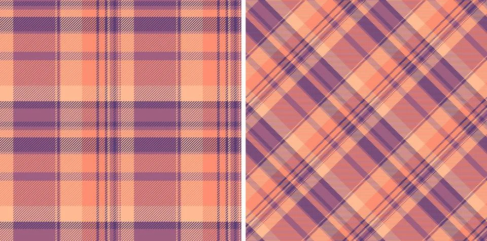 Seamless background tartan of pattern vector texture with a fabric plaid te.. Stock Illustration